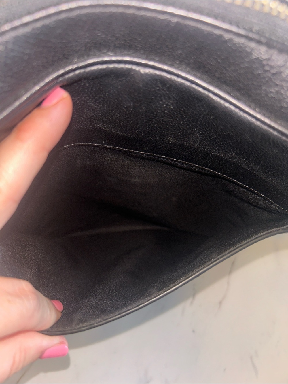 Coach Black Pebbled Leather Messenger Crossbody Bag - Picture 9 of 13